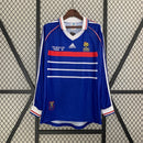 Camisa Seleção Franã Retrô 1998 Manga Longa