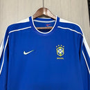 Camisa Seleção Brasileira Manga Longa Retrô 1998 Away