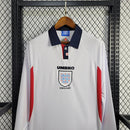 Camisa Seleção Inglaterra Manga Longa Retrô 1998