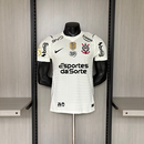 Camisa Corinthians 26/27 Versão Jogador com Patrocinios + Patchs Campeão Copa do Brasil 2025