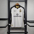 Camisa Manchester United Retro 2001/02 Dupla face Manga Longa