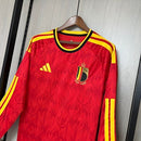Camisa Bélgica Manga Longa 2026 COPA DO MUNDO