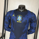 Camisa Brasil x Jordan 2026 Manga Longa Versão Jogador