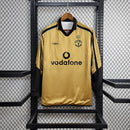 Camisa Manchester United Retro 2001/02 Dupla face Manga Longa