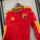 Camisa Bélgica Manga Longa 2026 COPA DO MUNDO