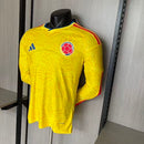 Camisa Colombia Manga Longa Modelo Jogador 2026 COPA DO MUNDO