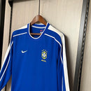 Camisa Seleção Brasileira Manga Longa Retrô 1998 Away