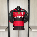 Camisa Flamengo Manga Longa 2026 Modelo Jogador + Patchs Libertadores e Patrocinios