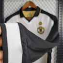 Camisa Manchester United Retro 2001/02 Dupla face Manga Longa