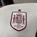 Camisa Espanha Away 2026 Versão jogador Manga Longa