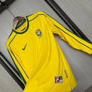 Camisa Seleção Brasileira Retrô 1998 Manga Longa